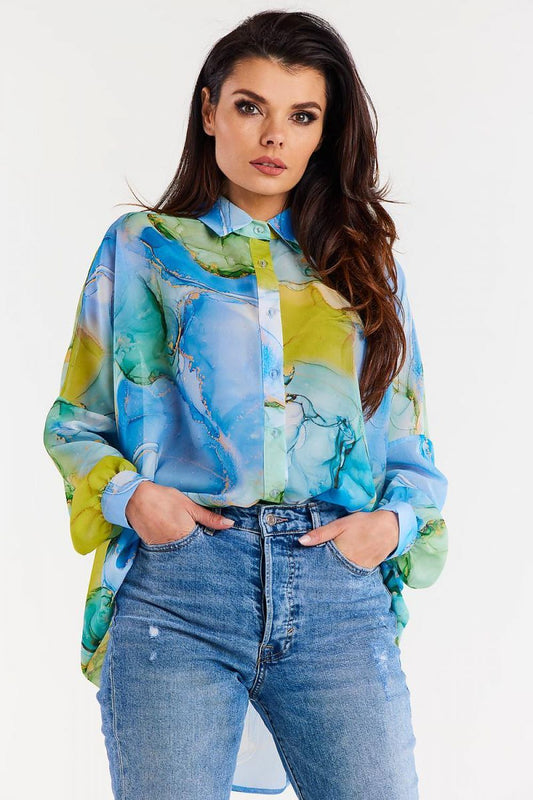 Long sleeve shirt model 196618 awama