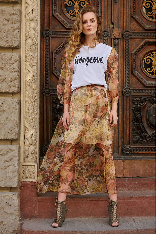 Blouse model 145602 Makadamia