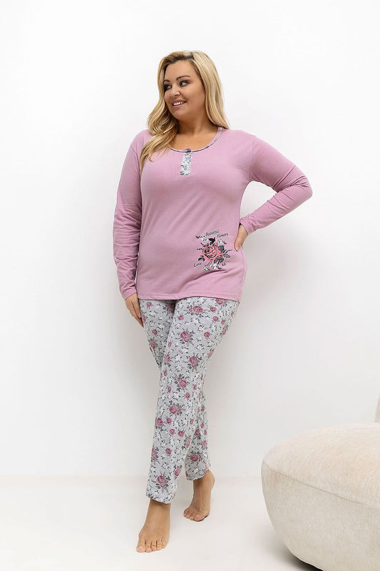  Plus Size Pajamas model 221188 Forever Pink 