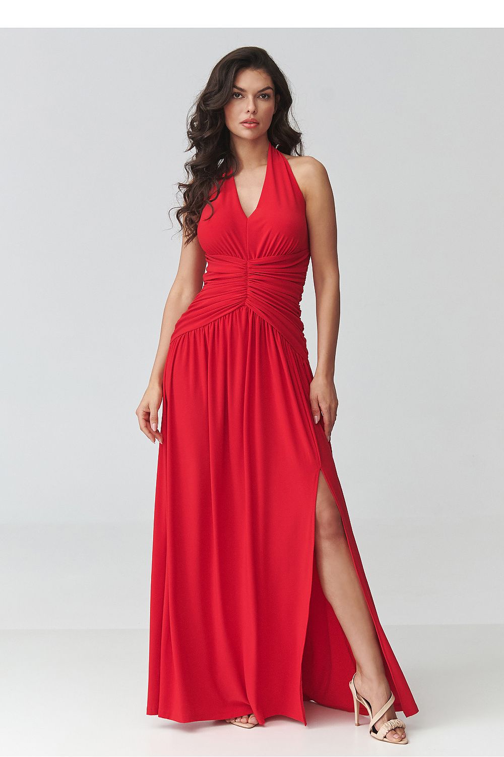  Long dress model 228321 Makadamia 