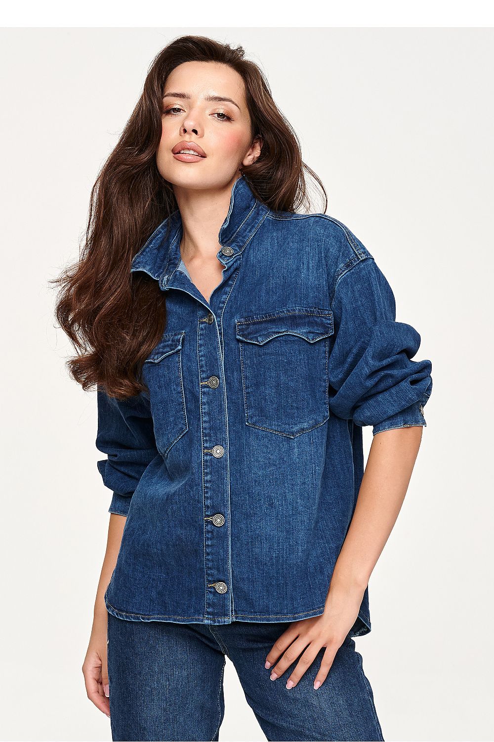  Long sleeve shirt model 230871 Makadamia 