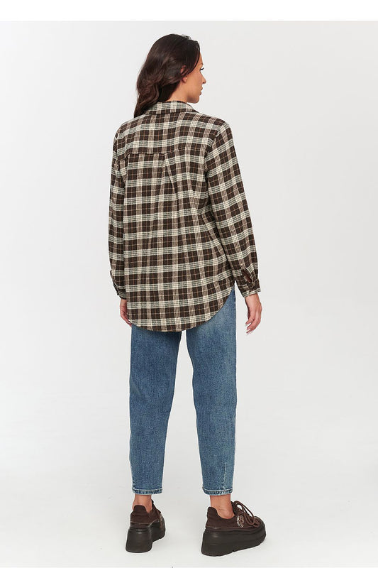  Long sleeve shirt model 231012 Makadamia 