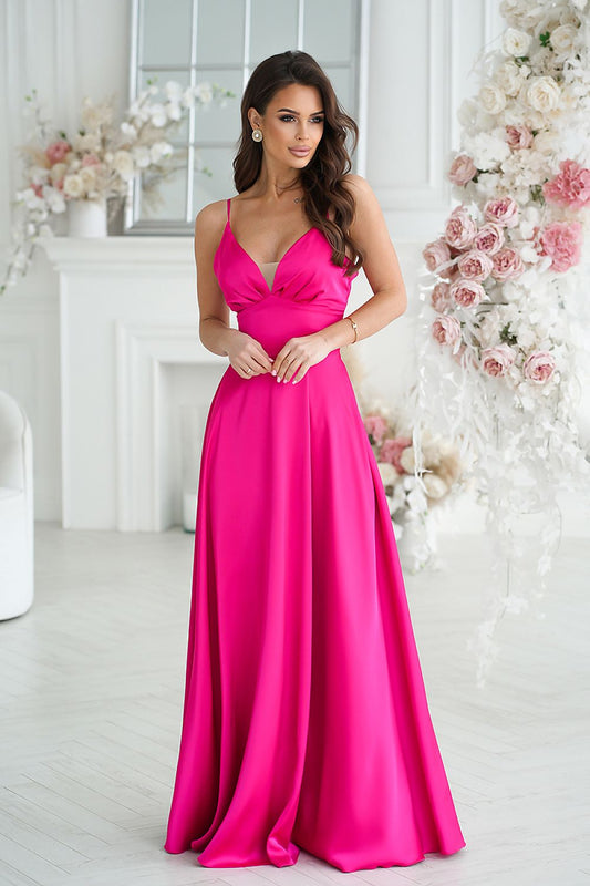  Long dress model 232803 Bicotone 